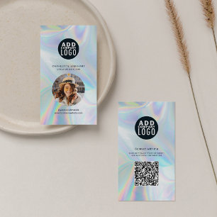 Företagets Logotyp QR-kod - medarbetare Fotohologr Visitkort