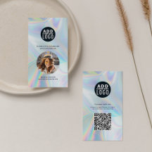 Företagets Logotyp QR-kod - medarbetare Fotohologr