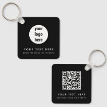 Företagets logotyp QR-kod Svart Minimalistisk Före