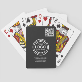 Företagets logotyp QR-kod Varumärke Företag Svart Casinokort