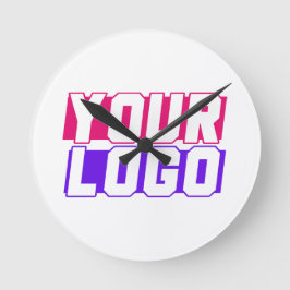 Företagets Logotyp Rund Klocka