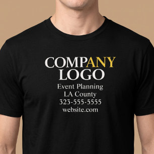 Företagets logotyp t shirt