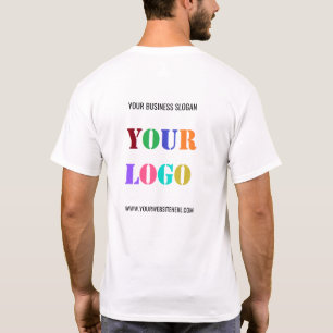 Företagets Logotyp T-Shirt med Anpassningsbar
