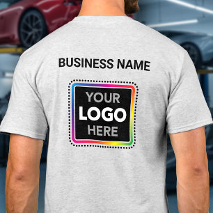 Företagets logotyp T-shirt - tryck på framsida och