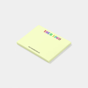Företagets logotyp Text Märkta Post-it®-lappar Exe Post-it Block