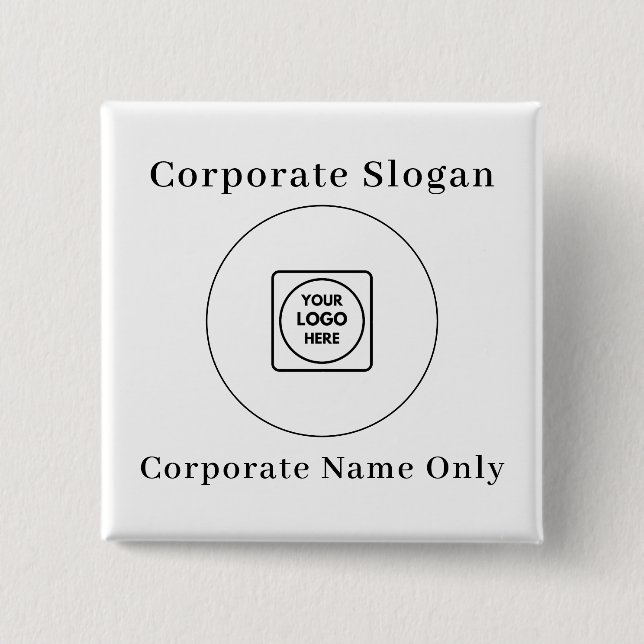 Företagets logotypnamn slogan Kampanjdesign Knapp (Framsida)