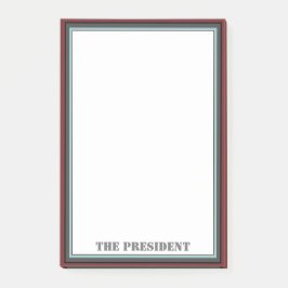 Företagets ordförande post-it block