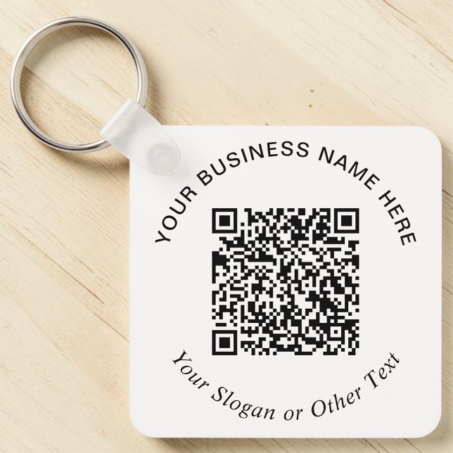 Företagets QR-kod Kampanj Nyckelring (Business QR Code Promotional Keychain)