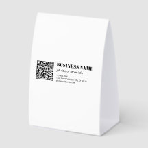 Företagets QR-kod & Redigerbar Retro-modern text
