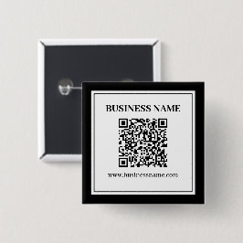 Företagets QR-kod | Svart & Vit Knapp