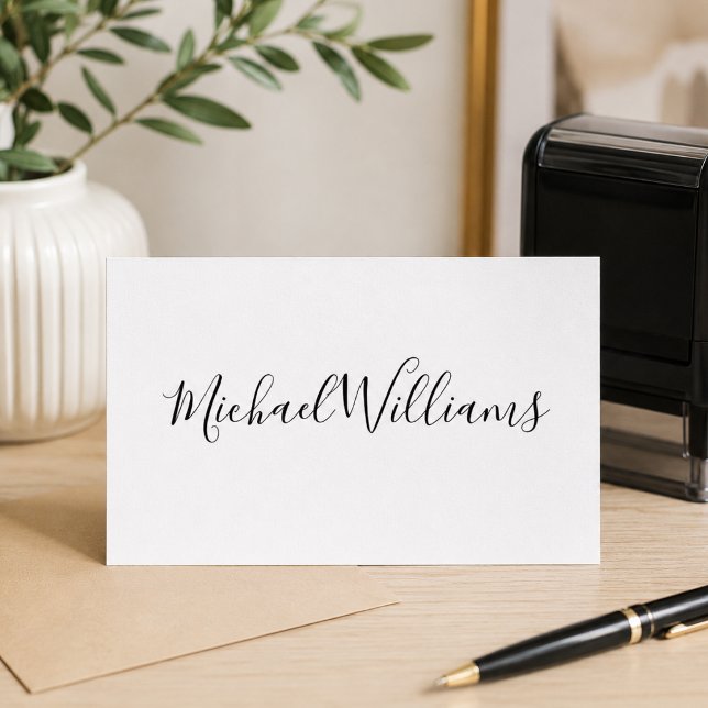 Företagets returadress | Modern professionell logo Självfärgande Stämpel (Business Return Address | Professional Logo Modern Self-inking Stamp)