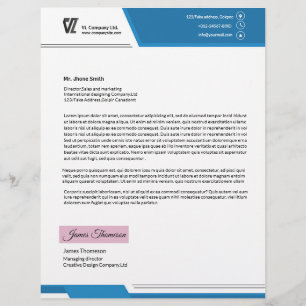 Företags brevhuvudmall brevhuvud