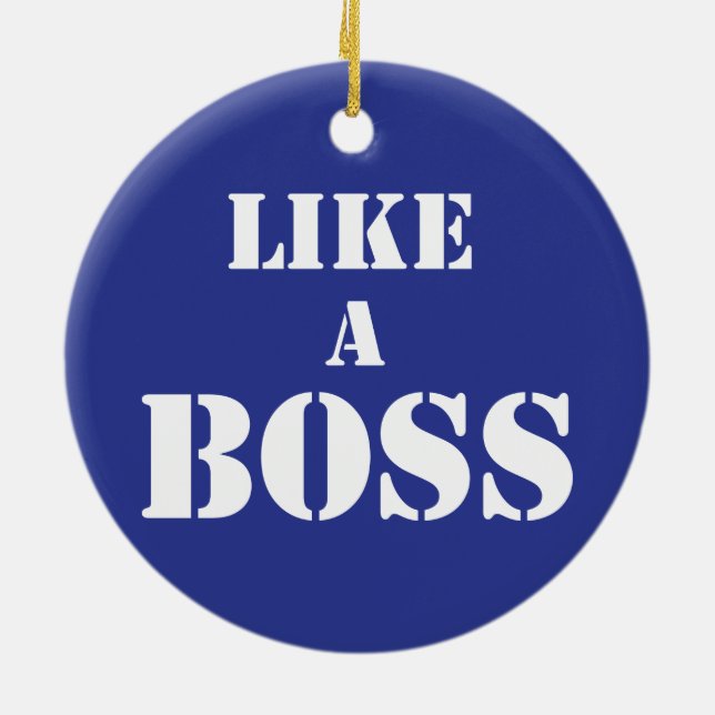 Företags chef julgransprydnad keramik (Baksidan)