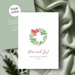 Företags julkort med företagslogotyp