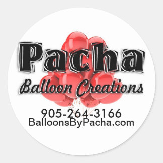 Företags klistermärkerunda runt klistermärke