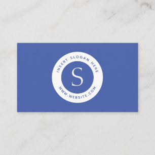 Företags moderna medelblått för logotyp visitkort
