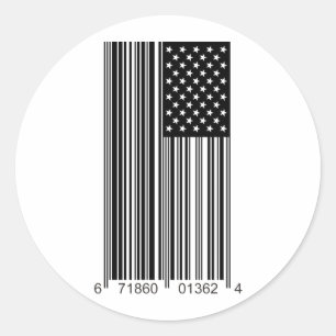 Företags USA Runt Klistermärke
