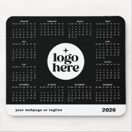 Företagsanpassad kalender för 2026 med eget logoty musmatta