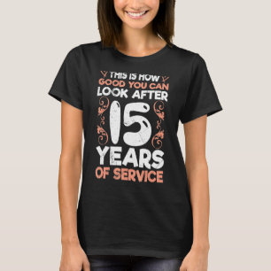 Företagsårsdag 15 års arbetsdag 2 t shirt