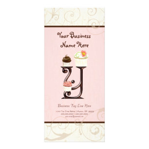 Företagskort - Brev Y Monogram Dessert Bak Reklamkort