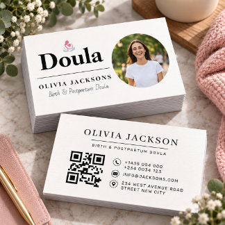 Företagskort för bild & postpartum-doula visitkort