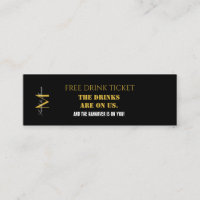 Företagskort för Drink-kupong för företagshändelse