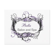 Företagskort - svart och vit Chic - tackkort