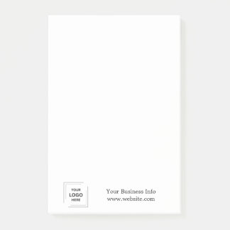 Företagskringning | Din Logotyp modern Post-it Block