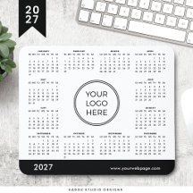 Företagslogotyp 2027 Kalender Musmattor