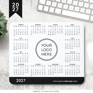 Företagslogotyp 2027 Kalender Musmattor