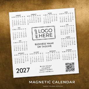 Företagslogotyp 2027 Magnetisk kalender