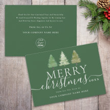 Företagslogotyp Glad jul Träd Elegant handskrift