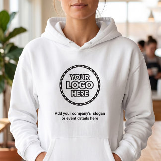 Företagslogotyp Hoodie med slogan eller evenemangs T Shirt