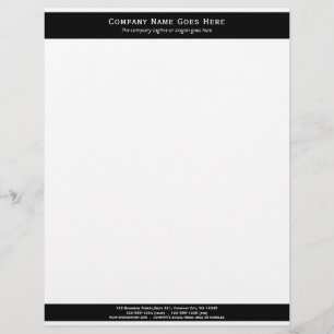 Företagsmall Black Pub Business Letterhead Brevhuvud