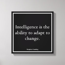 Företagsmotivation Hawking Typography Canvastryck