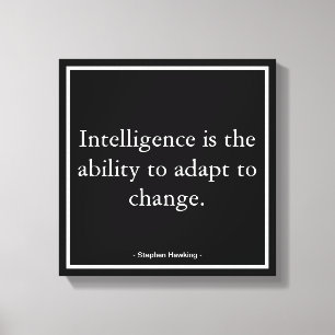 Företagsmotivation Hawking Typography Canvastryck