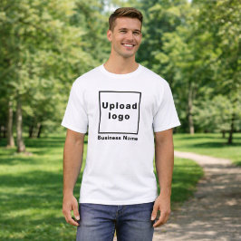 Företagsnamn och logotyp | Vit herr-t-shirt T Shirt