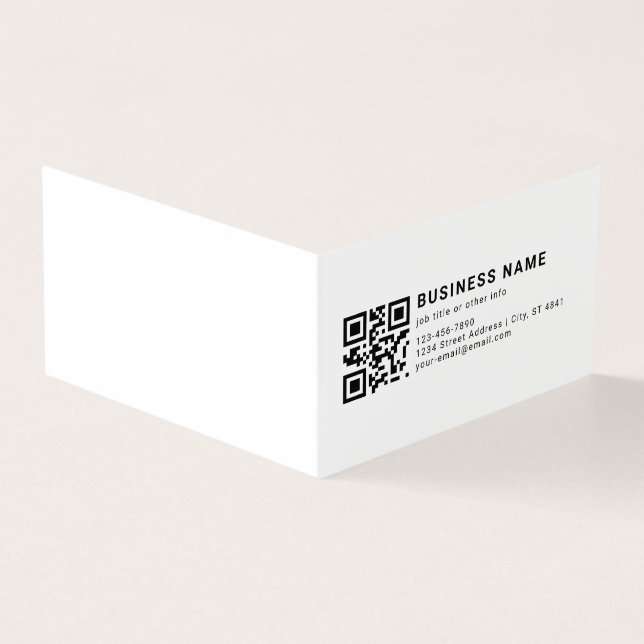 Företagspromotion QR-kod Kort (Utsida)