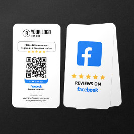 Företagsrecension Länk Facebook Recensioner QR-kod Visitkort
