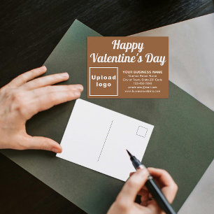 Företagsvalentin Brown Holiday vykort