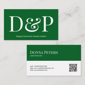 Företagsvisitkortmall med QR-kod | DP7 Visitkort