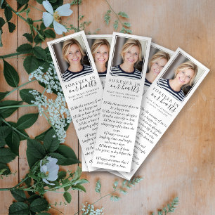 Forever 2x7" Gör-det-själv-bokmärke för begravni Poster