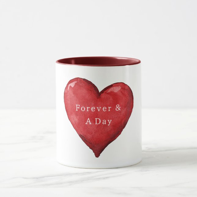 Forever & A Day Heart Valentine's Day Love Mugg (Center)