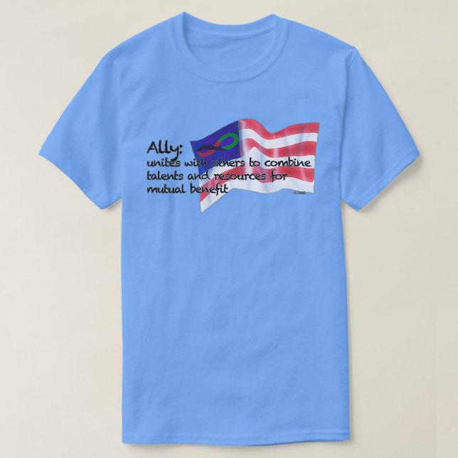 Forever African  Forever American  Ally  T Shirt (Design framsida)