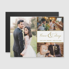Forever & Alltid Guld Photo Bröllop Tack