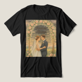 Forever & Alltid - Romantisk vattenfärg Bröllop Wa T Shirt