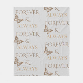 Forever & Always Butterfly Fleecefilt