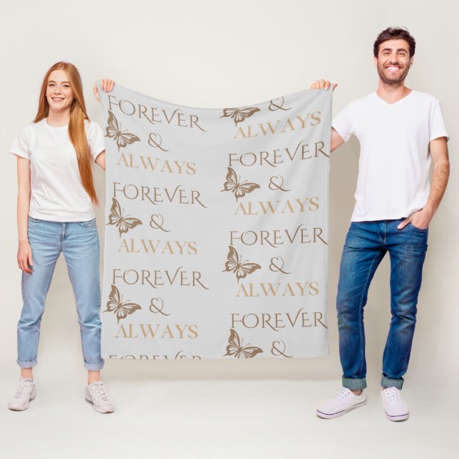 Forever & Always Fjäril  Fleecefilt (På plats)