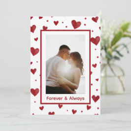 Forever & Always Valentine's Day Custom Card Julkort