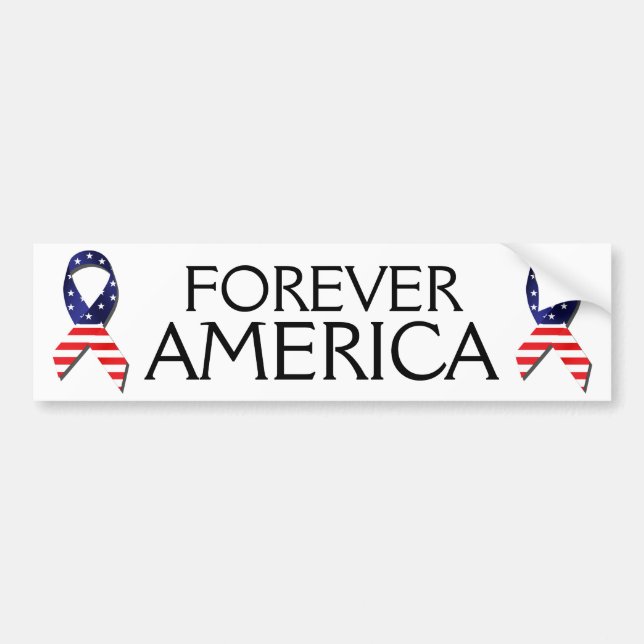 Forever America Bumper Sticker Bildekal (Framsidan)